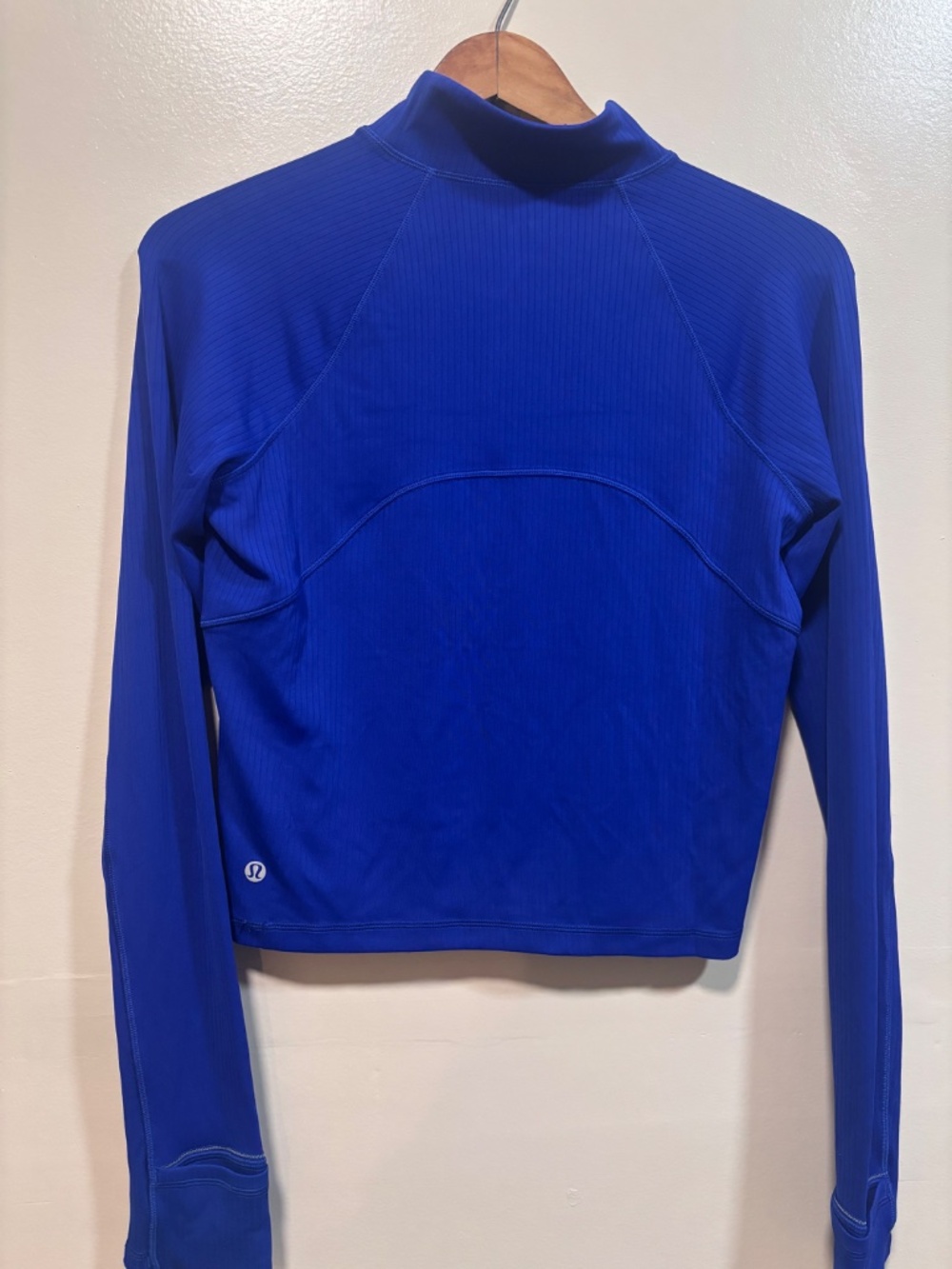 Lululemon Its Rulu Ribbed Cropped Half Zip *Updated M - Picture 7 of 7